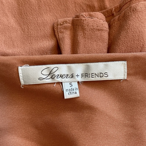 Lovers + Friends Love Letter Tan Wrap Dress, Size S - Picture 13 of 14